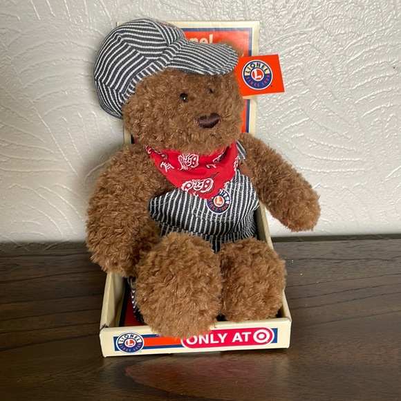 NEW 2008 Lionel Train Engineer Plush Teddy Bear Toy Target Exclusive RARE - Picture 1 of 5